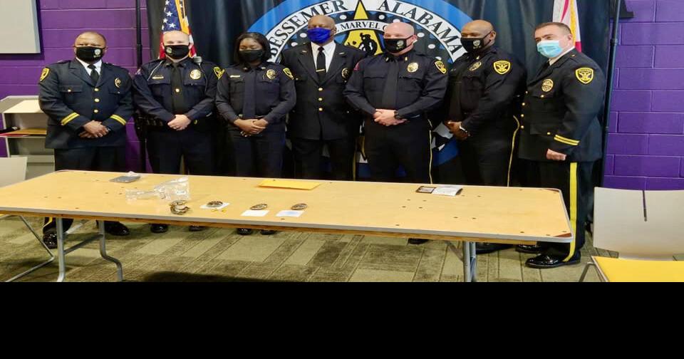 Bessemer Police Officers Receive New Ranks Bessemer