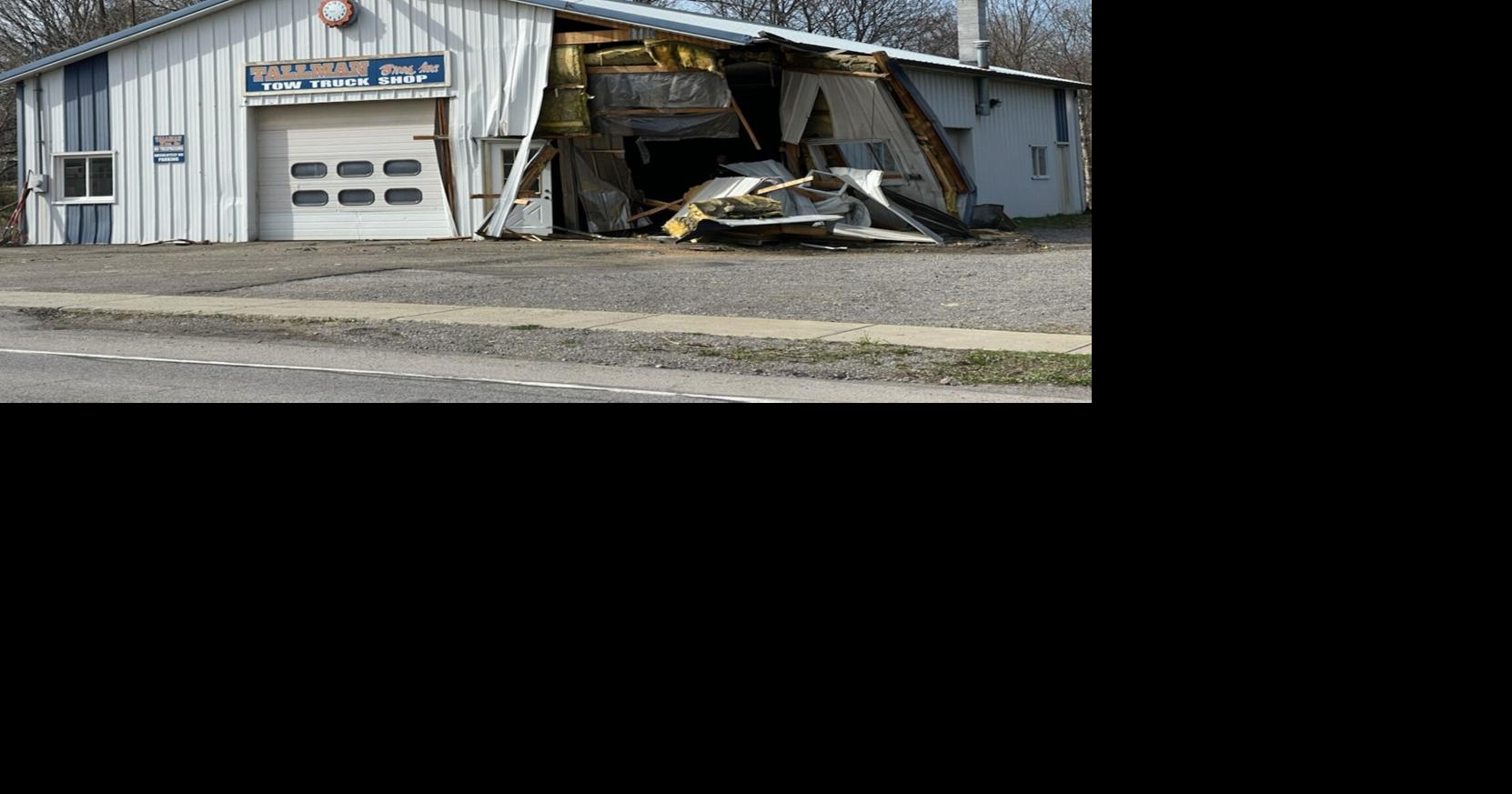 Dump truck driver dies in crash after hitting cars, pole and building ...