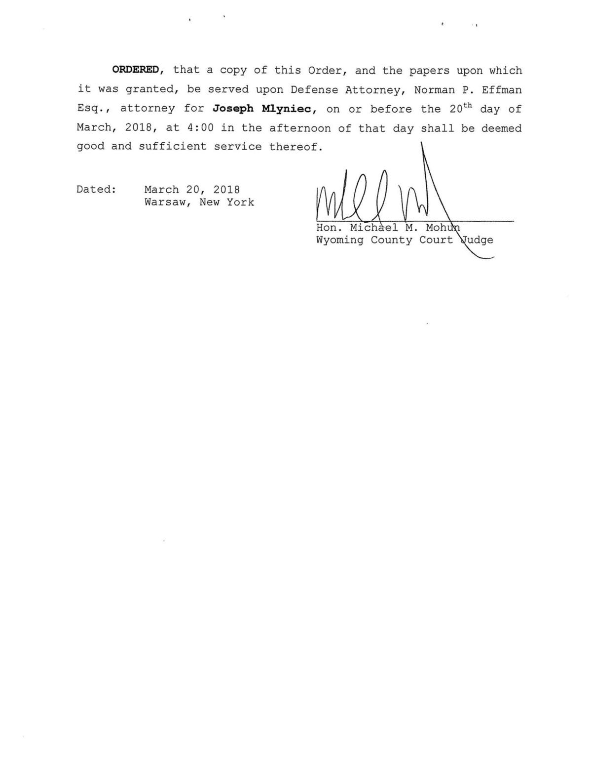 Smoking Gun The Motions Obtained By The Daily News Detailing Mlyniec S Double Life And Murder Charge Motive News Thedailynewsonline Com