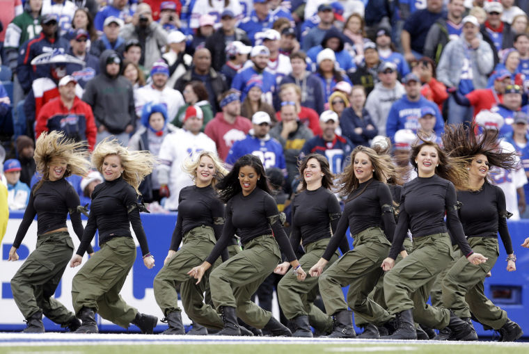 Which NFL teams have cheerleaders? (Buffalo Bills aren't one of