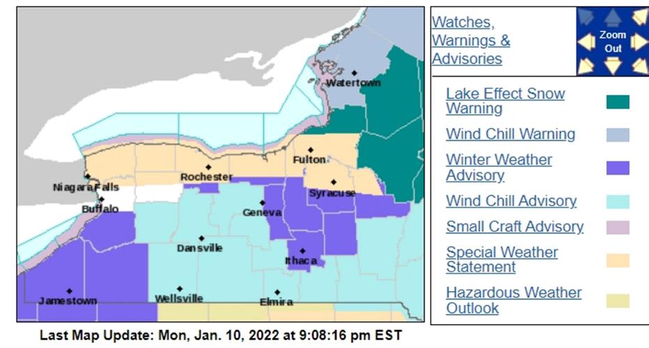 Weather Service: Snow tonight, followed by dangerous wind chills ...