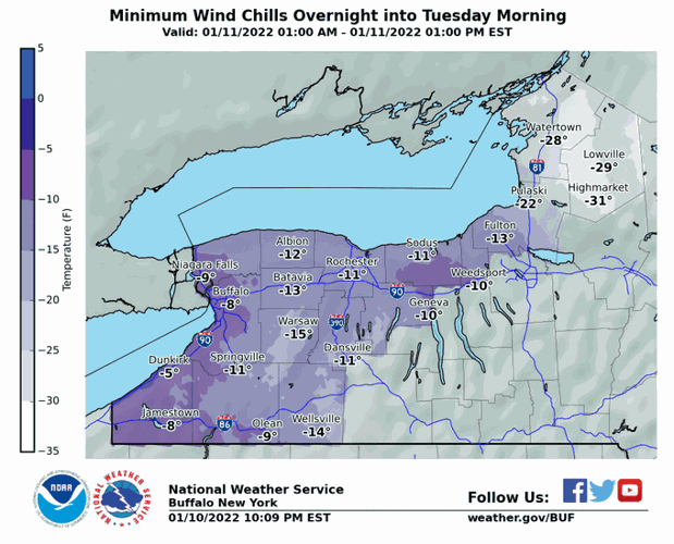 Weather Service: Snow tonight, followed by dangerous wind chills ...