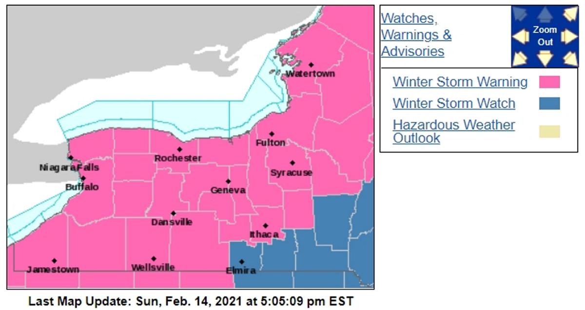 Update Winter Storm Warning Begins Tonight Snow Forecast Rising Top Story Thedailynewsonline Com