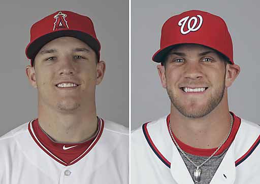 Los Angeles Angels' Mike Trout, Washington Nationals' Bryce Harper win  Rookie of the Year awards – New York Daily News