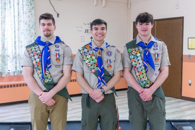 Three scouts earn Eagle rank