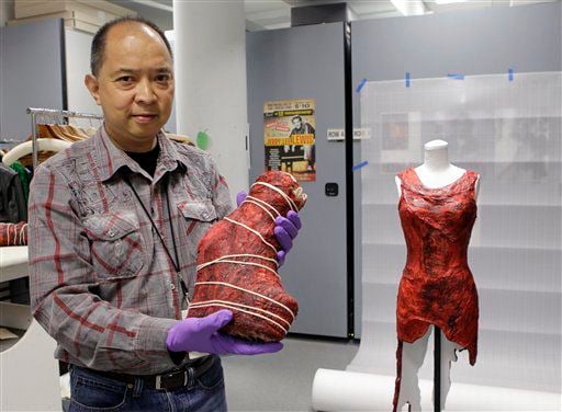Lady Gaga's 'meat dress' goes to Rock Hall of Fame | Lifestyles | thedailynewsonline.com Lady Gaga's 'meat dress' goes to Rock Hall of Fame | Lifestyles | thedailynewsonline.com