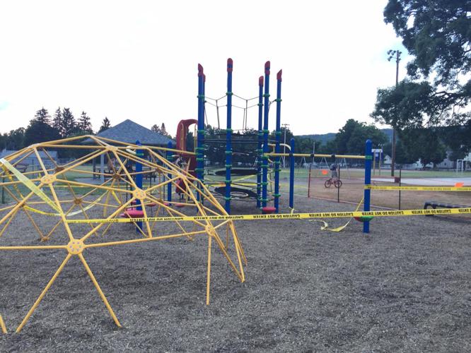 A playground for all kids nearly complete