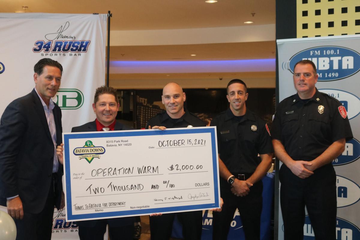 Batavia Downs Gaming & Hotel contributes 2,000 to City of Batavia Fire Department Operation
