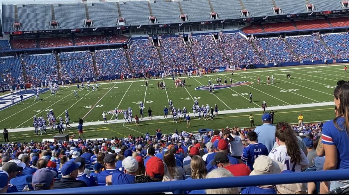 bills red and blue scrimmage