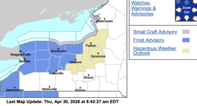 Frost advisory issued for GLOW region | News | thedailynewsonline.com