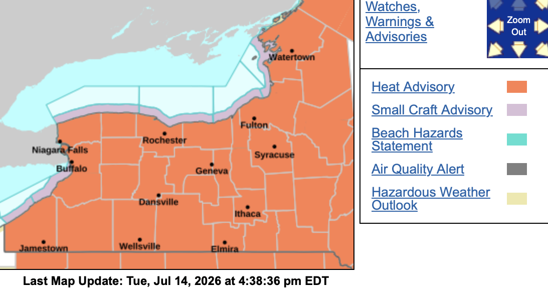 Air quality advisory issued for Wednesday in GLOW region
