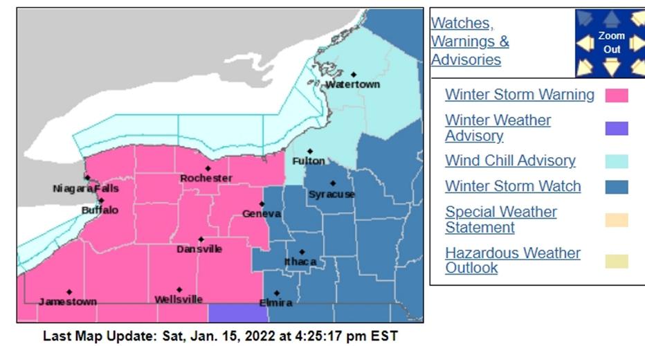 UPDATE: Wind chill advisory for tonight; winter storm warnings begin ...