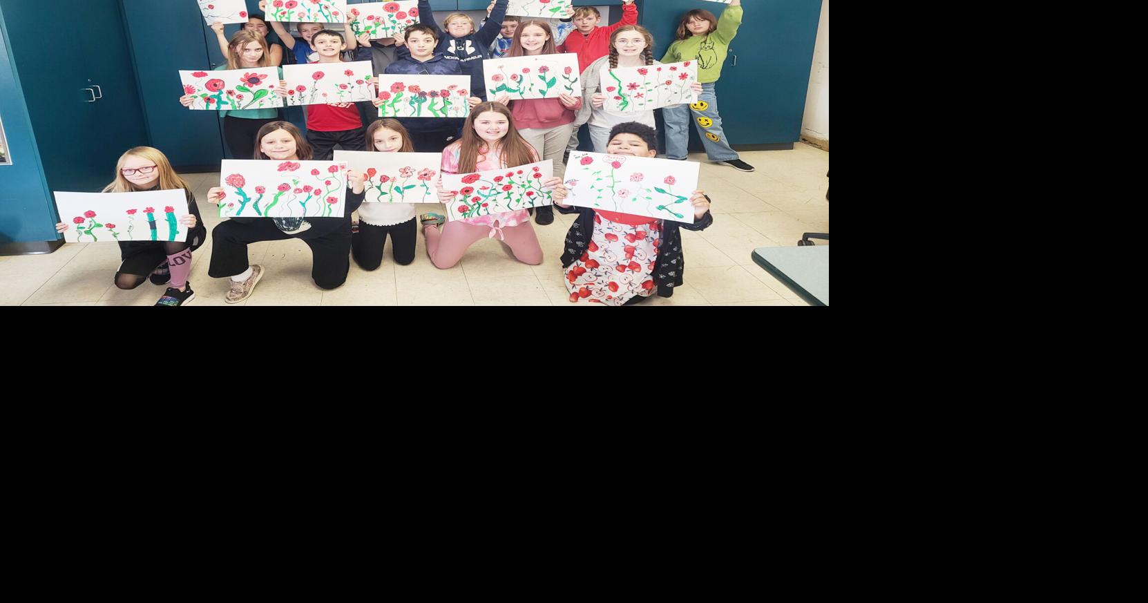 Lending a hand: Student artwork supports Le Roy American Legion post’s ...