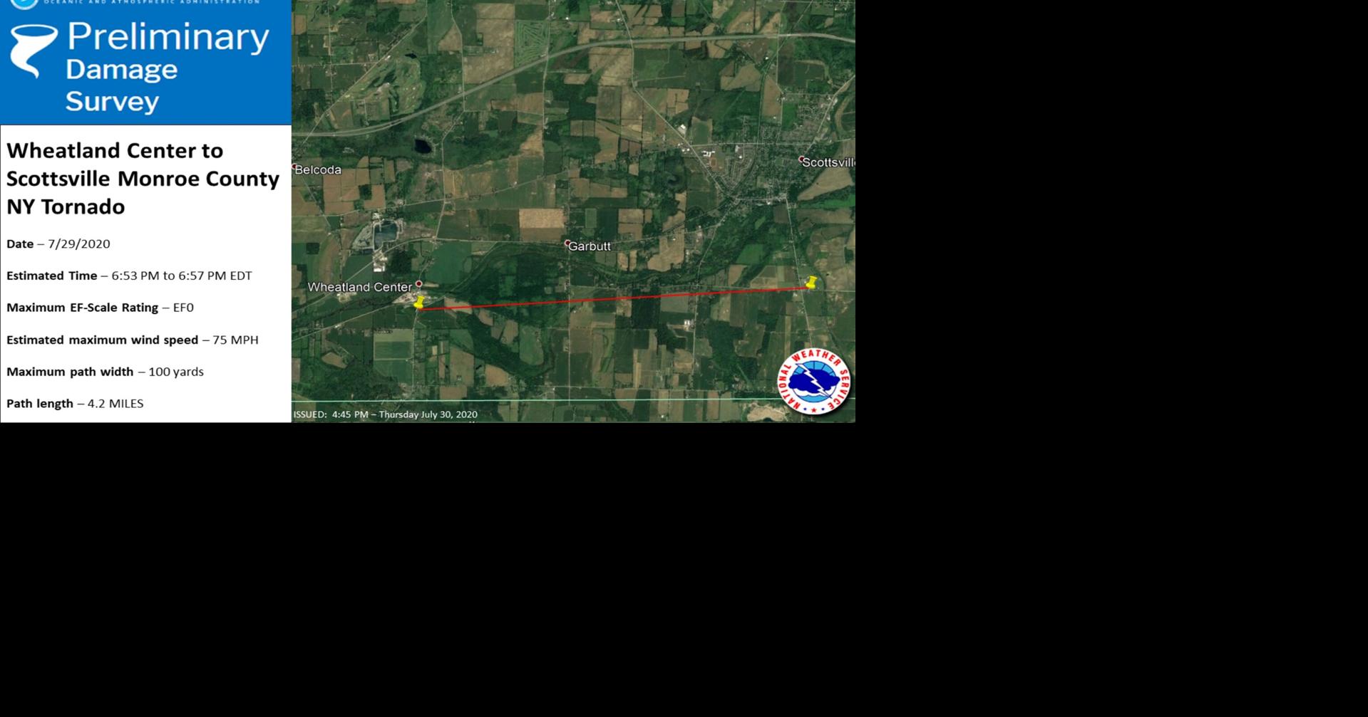 Weather Service confirms tornado struck southern Monroe County | Top ...