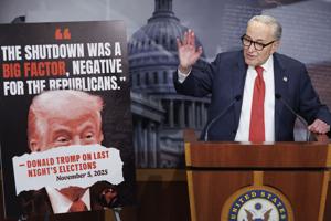 Democrats meet amid talk of compromise to end government shutdown