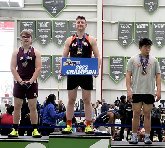 NYSPHSAA INDOOR TRACK Clemsonbound Auble doubles up on state titles for Warsaw Sports
