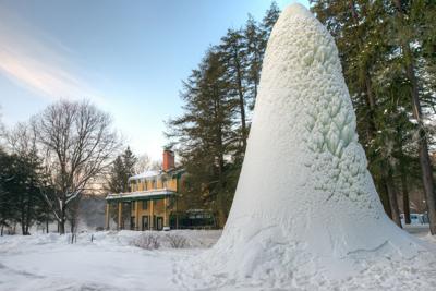 Ice Volcano At Letchworth State Park As Beautiful As Winter S