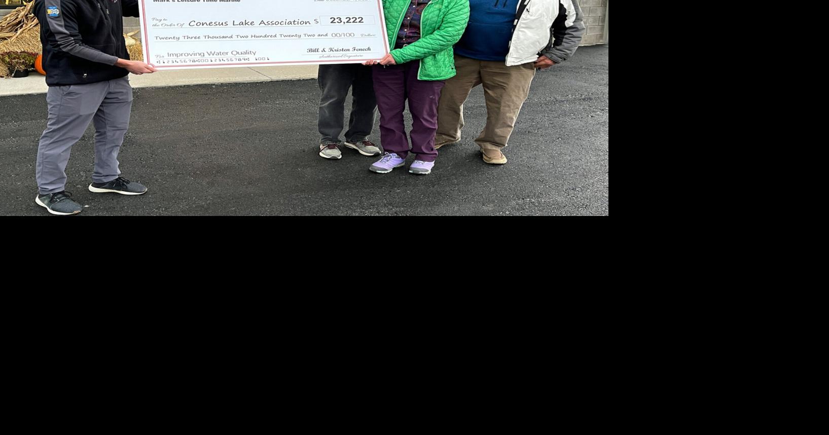 Conesus Lake Association receives major donation from Mark’s Marine