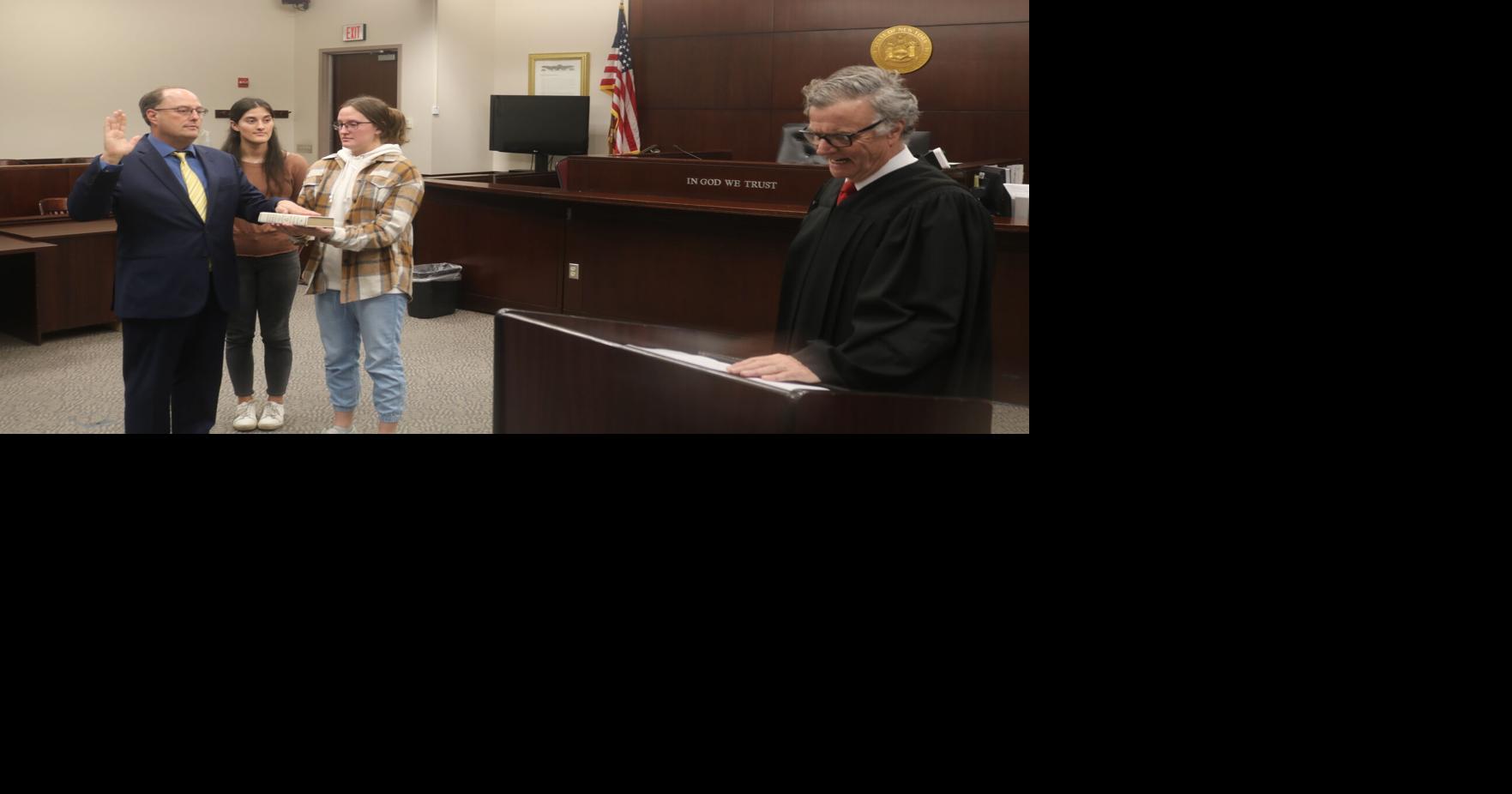 O #39 Geen sworn in as Wyoming County Court judge News