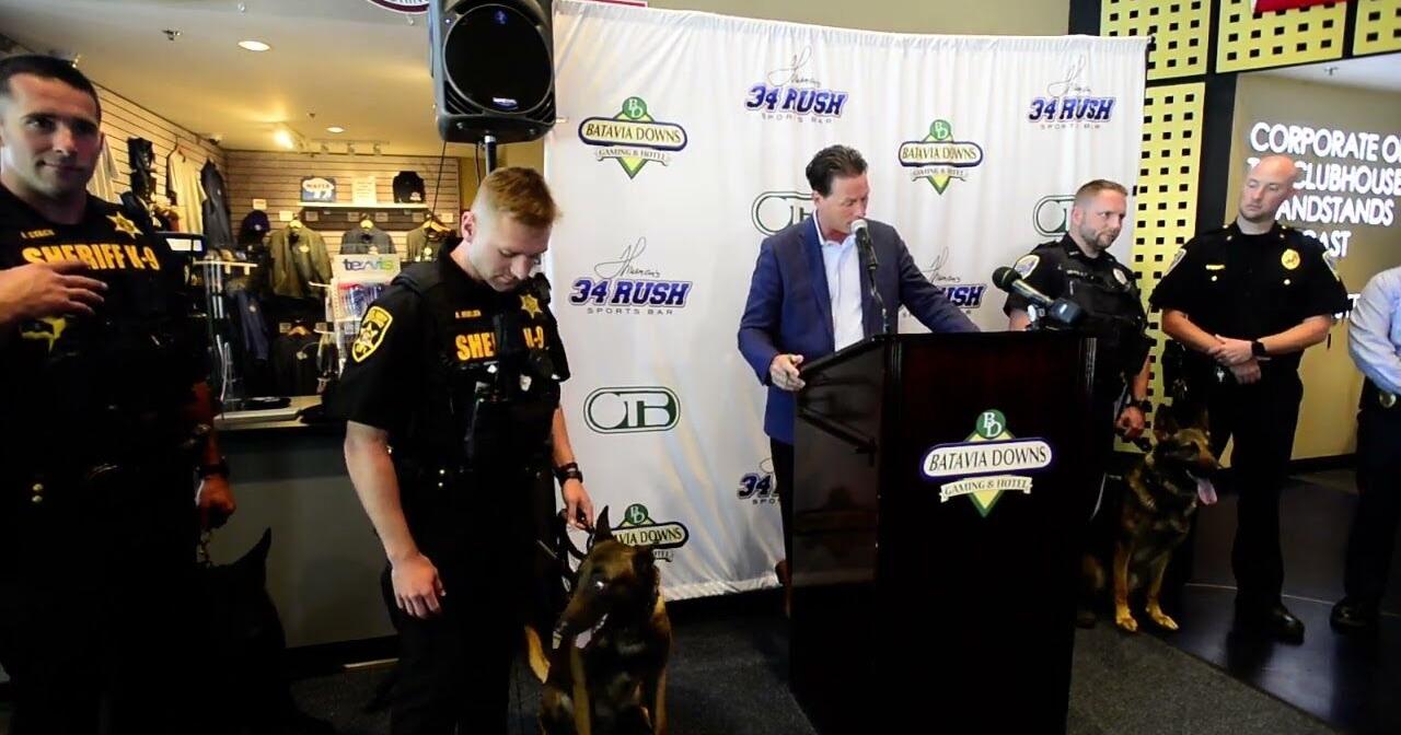 WATCH: Batavia Downs sponsoring police K-9 units - Vimarsana News