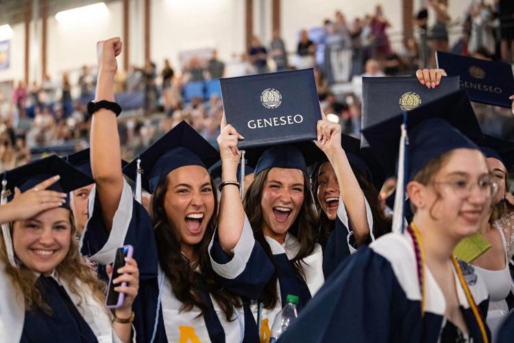 SUNY Geneseo graduates celebrate friendships, look to future Top