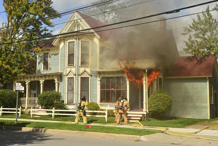 Fire hits historic house