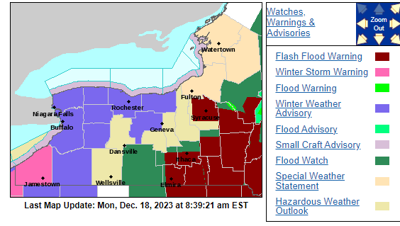GLOW region to see snow; advisories issued for Genesee, Orleans ...