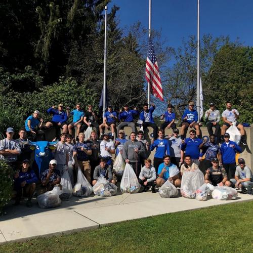 Local grapplers help Alfred State wrestling clean up their community