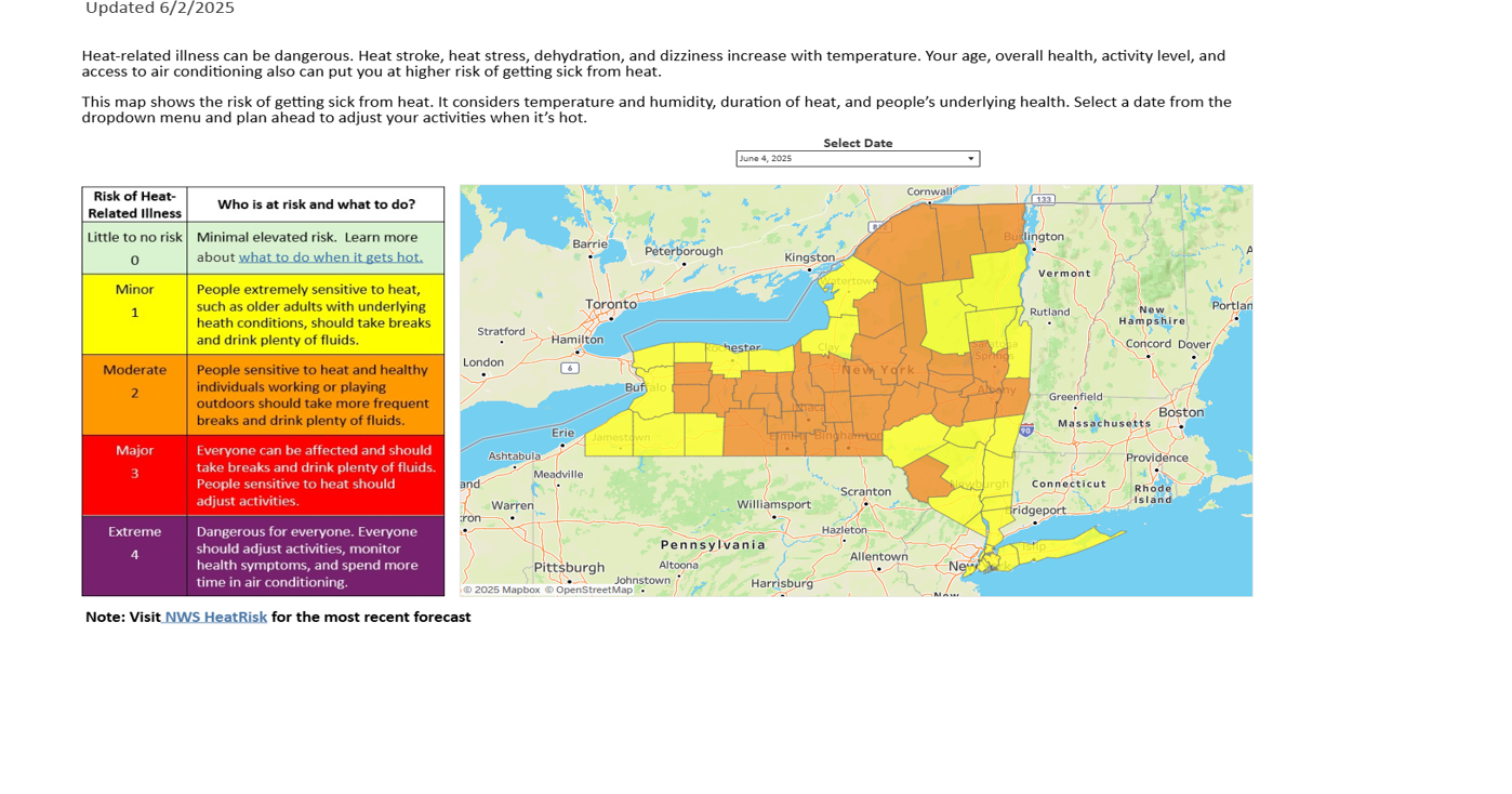 State Health Department launches heat risk dashboard | Lifestyles ...