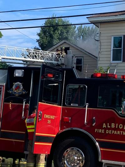 Firefighter taken to UMMC after fire today in Albion | Top Story ...