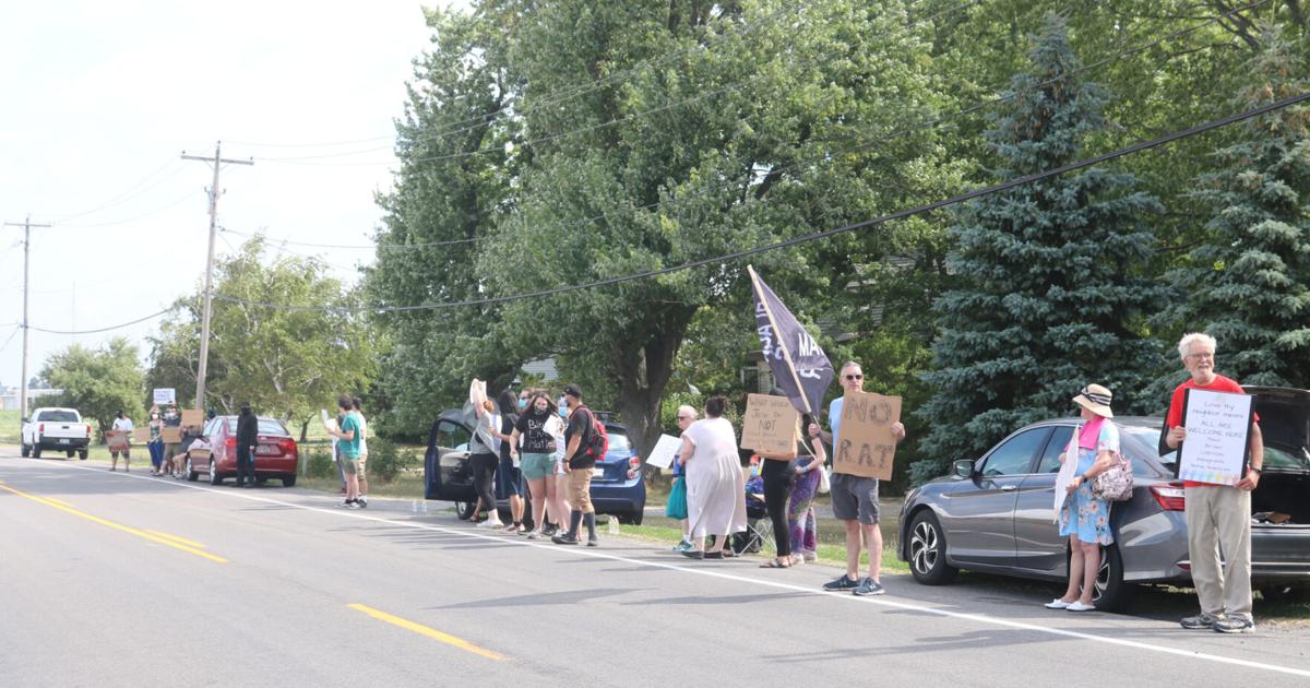 DSA members protest Reawaken America Tour coming to Batavia | Top Story ...
