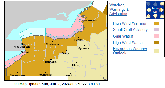 UPDATE: High wind warning begins Tuesday in Western New York | News ...