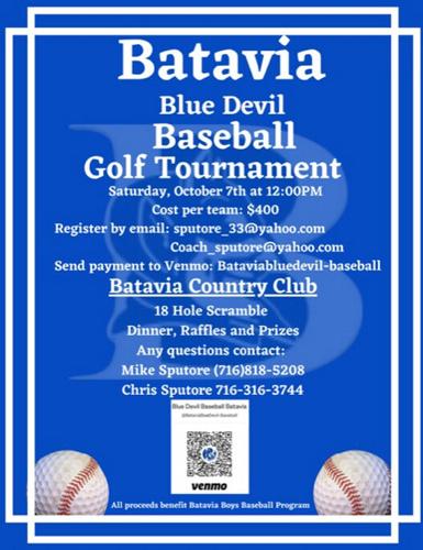 GOLF TOURNAMENT: Batavia baseball program to hold annual fundraiser ...