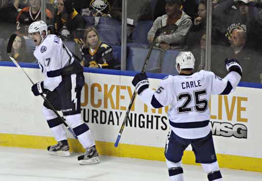 Lightning tie game late, lose to Sabres 3-2 in OT
