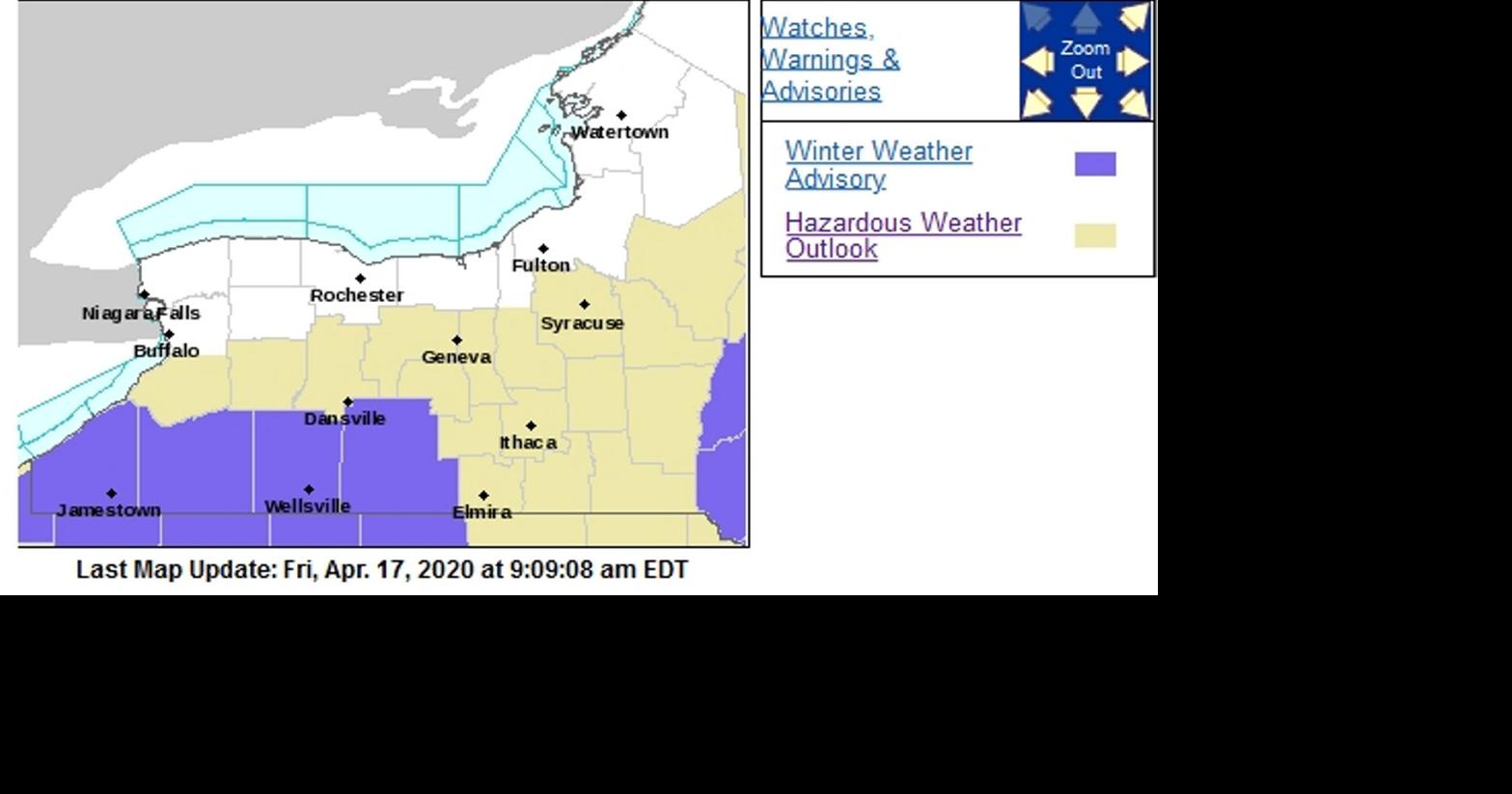 Winter weather advisory issued for Steuben County; widespread snow ...