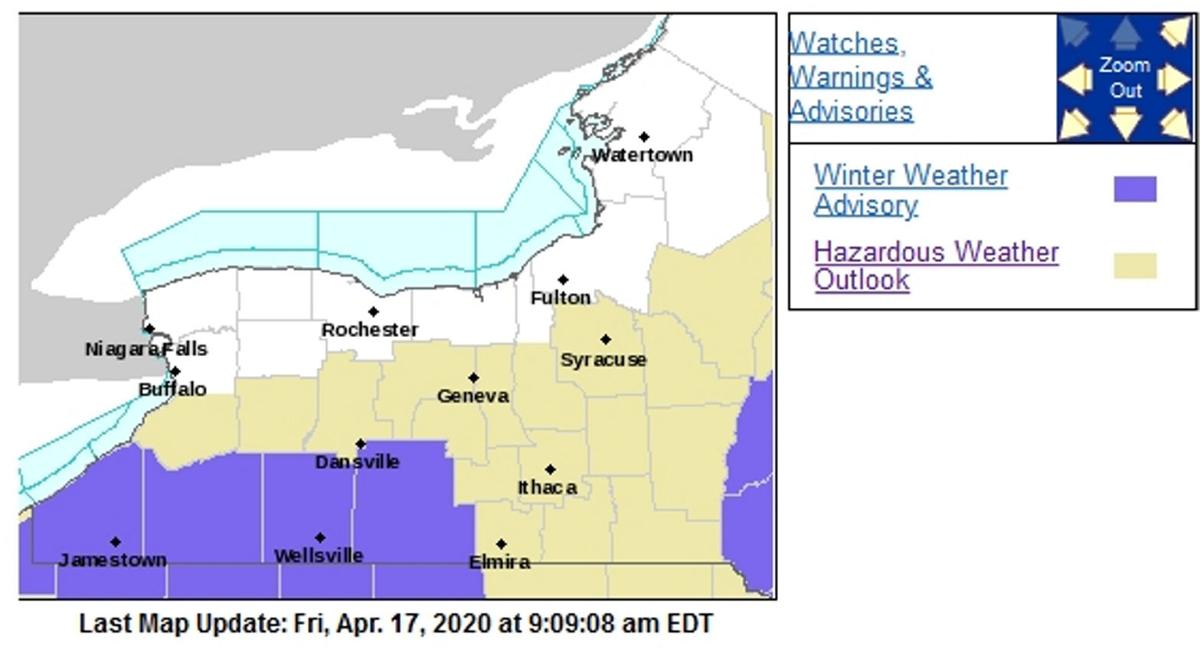 Winter Weather Advisory Issued For Steuben County Widespread Snow