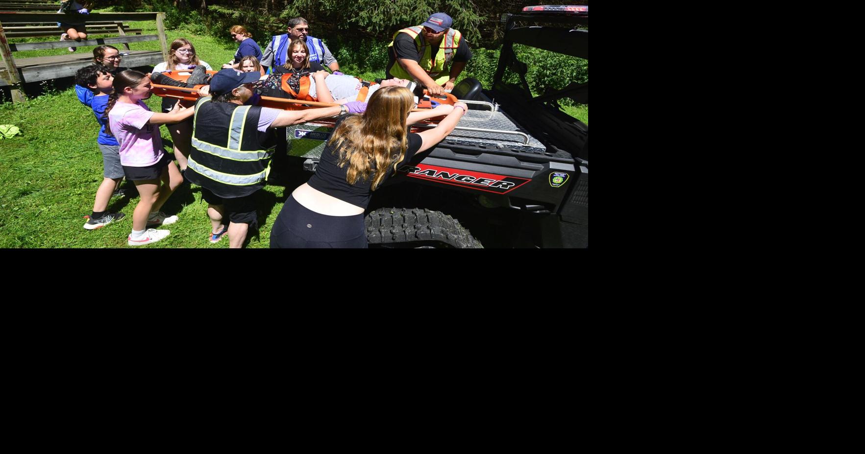 Rescue training: Environmental campers handle simulated emergency ...