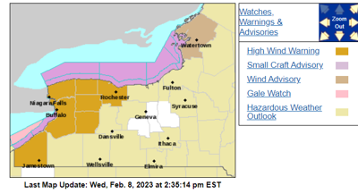 UPDATE: High wind warning begins Thursday night in Genesee, Orleans and ...