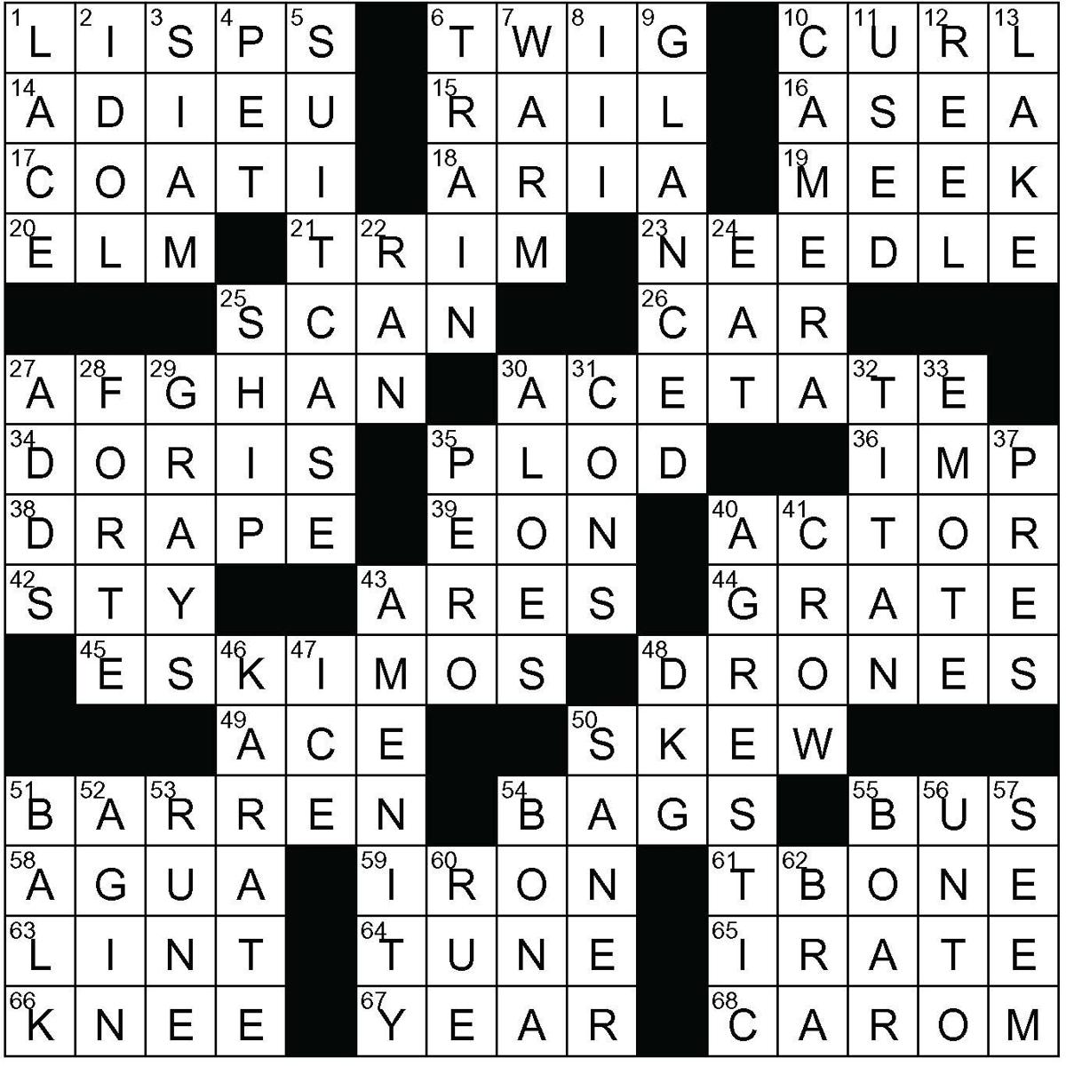 Crossword Answers March 9, 2022 | Puzzle Answers ...