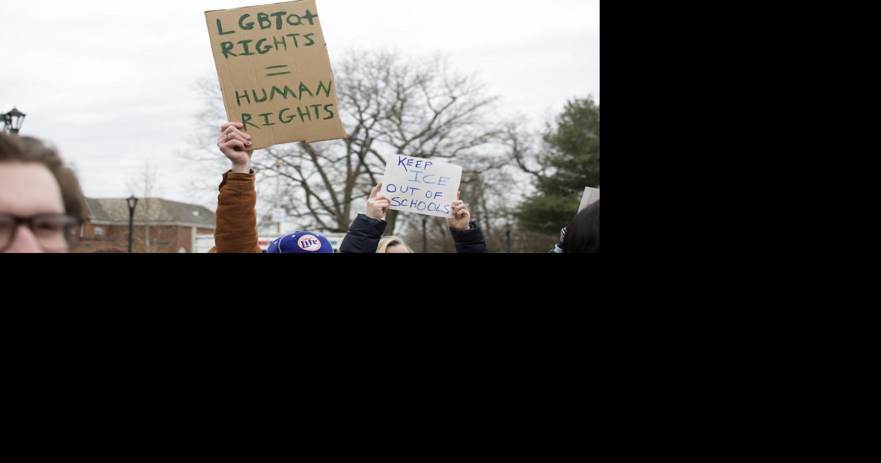 PHOTO GALLERY | Community members gather for 'Defend Democracy' protest ...
