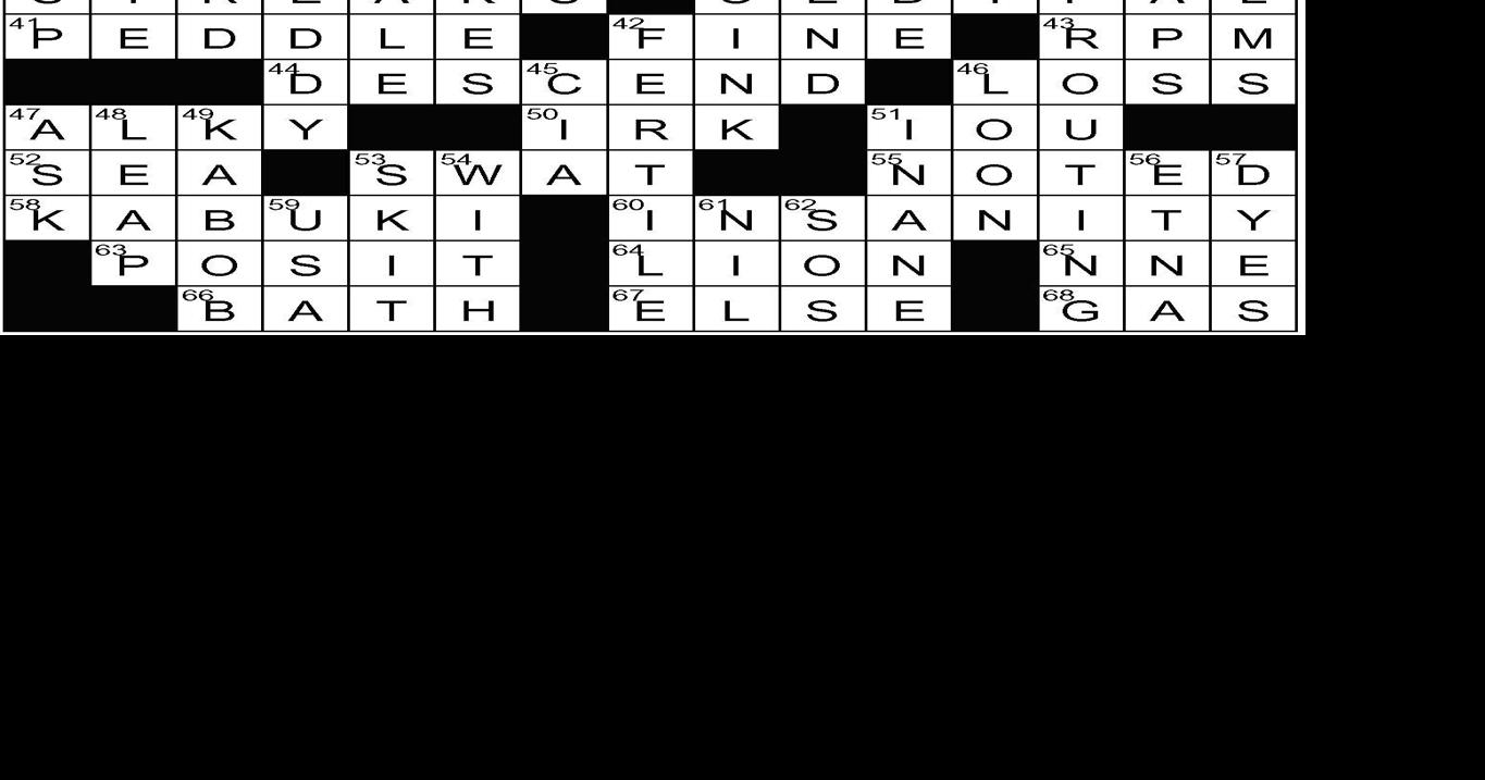 Crossword Answers- March 1, 2023 | Puzzle Answers ...