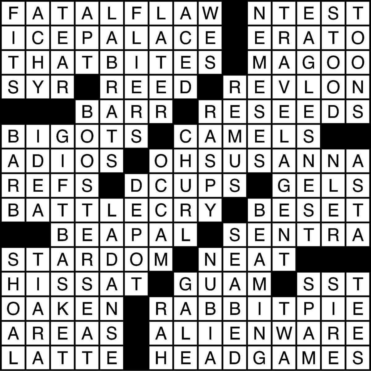 New Student Orientation Crossword Puzzle Answers