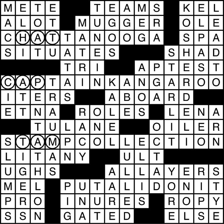 042618 Crossword Puzzle Answers