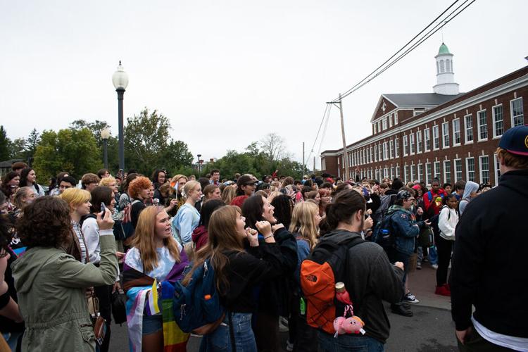 Morgantown High students walk out in protest of pride flag ban