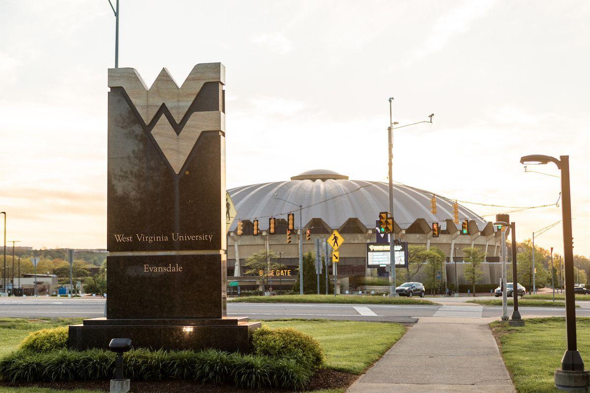 WVU Coliseum sunset