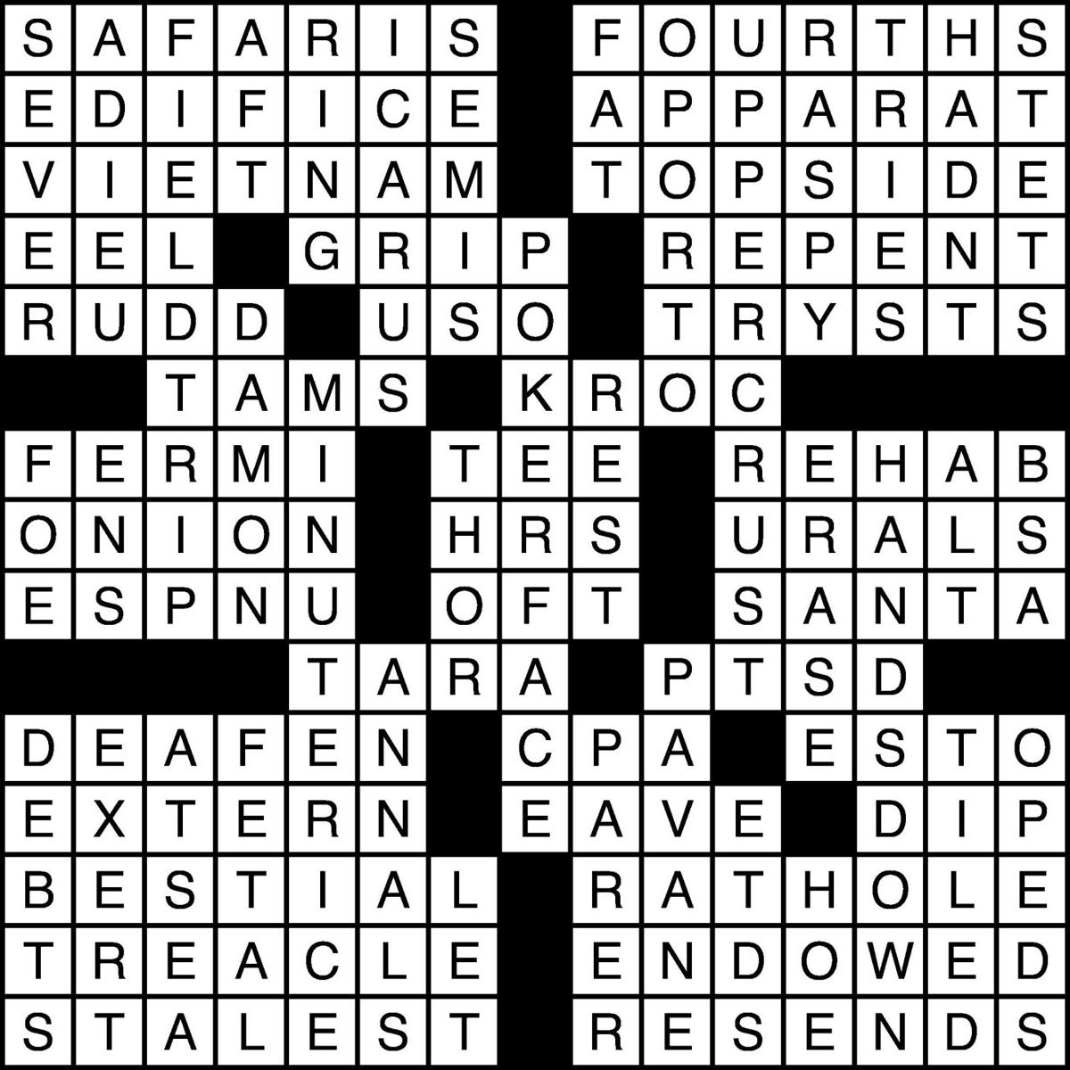 12318 Crossword Puzzle Answers