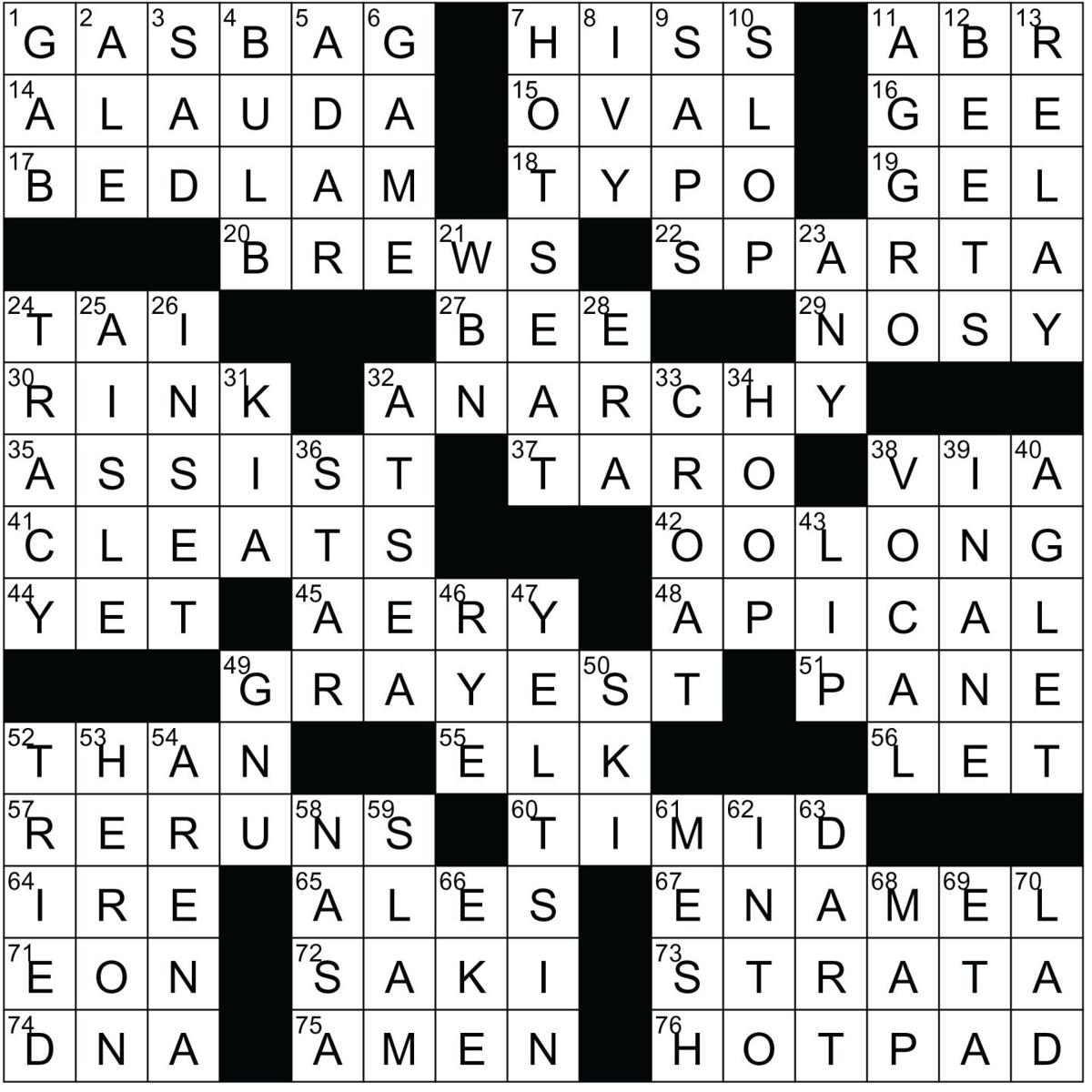 Crossword Answers November 16, 2022 | Puzzle Answers ...