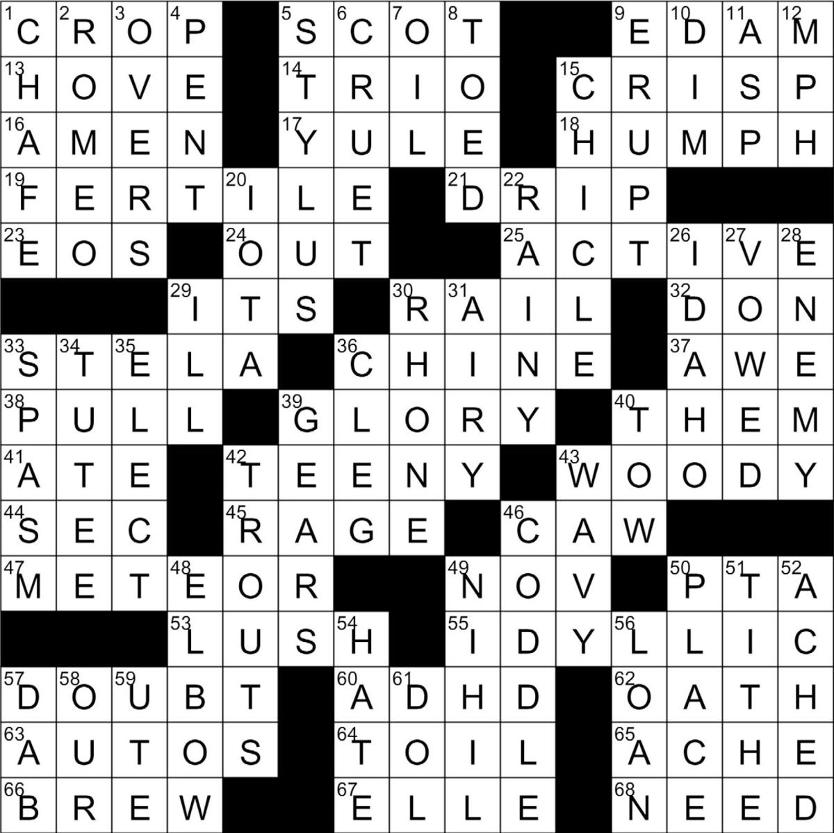 Crossword Answers October 12, 2022 | Puzzle Answers ...