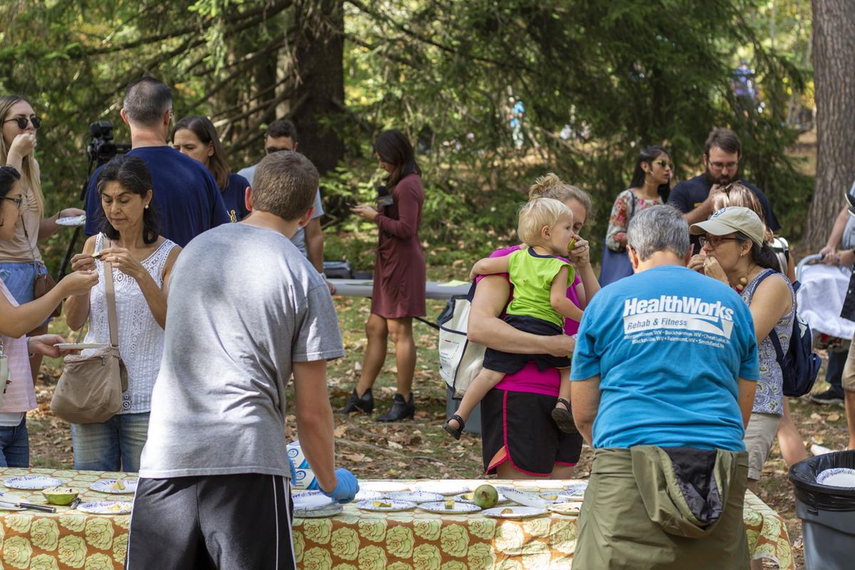 people enjoy several activities at the Paw Paw festival