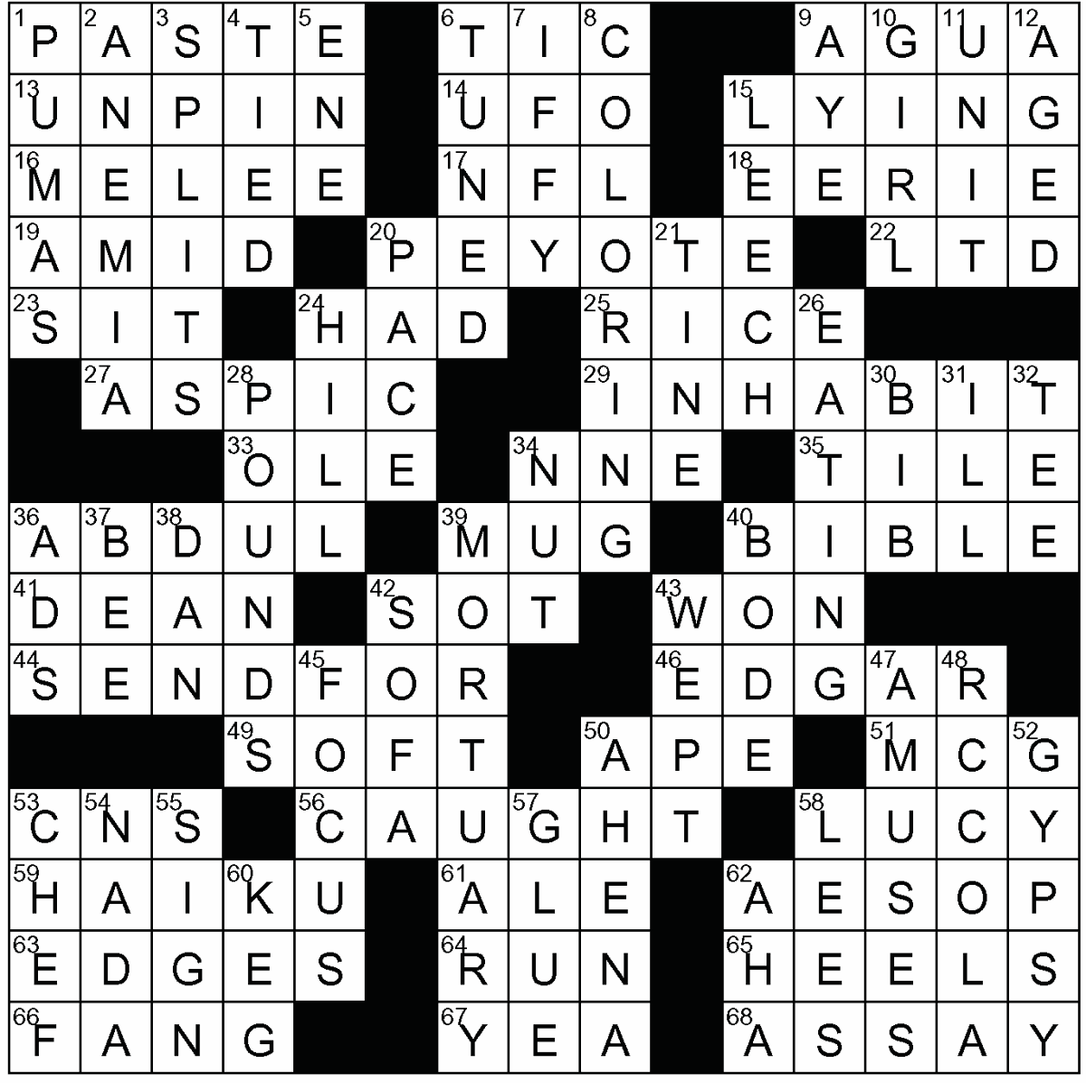 Crossword Answers November 4, 2021 | Puzzle Answers ...